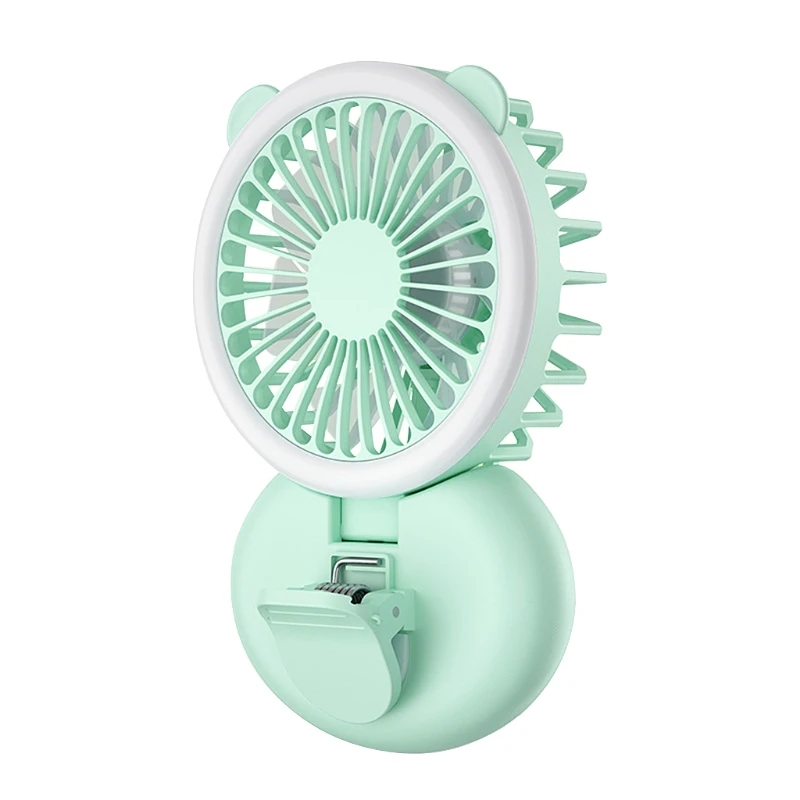 

Portable Handheld Simple Fill Light Clip Fan Multifunction USB Charging Mini Fan Mobile Selfie Fill Lamp Adjustable