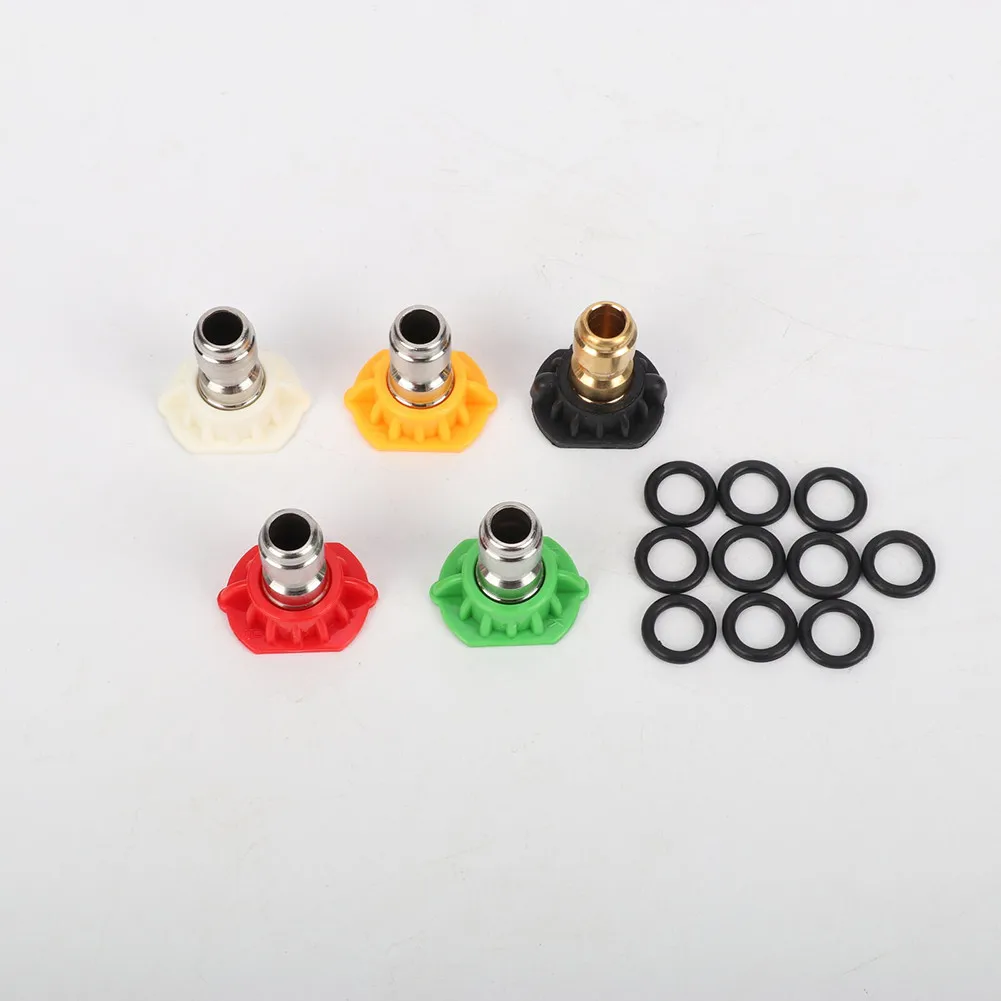 

7 In 1 1/4" BSP Spray Wand High Pressure Water Gun Spray Nozzle Quick Release Adaptor Car Washer Garden Jet Car Washing Tools