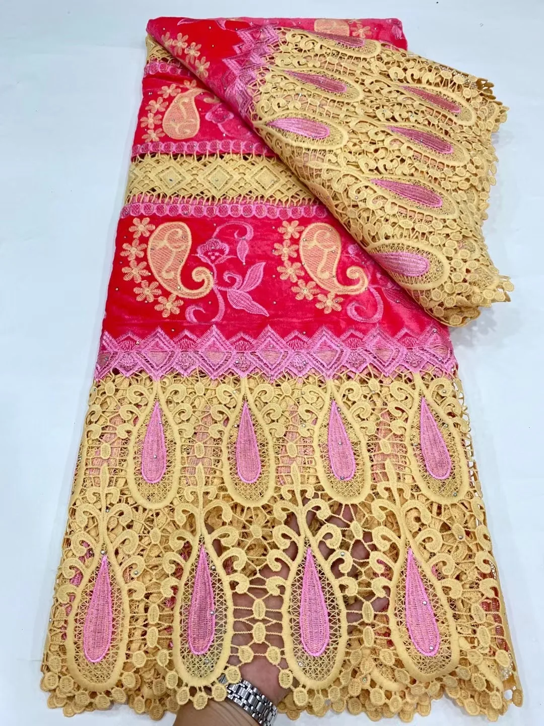 Популярная нигерийская кружевная ткань 2021 высококачественное кружево с