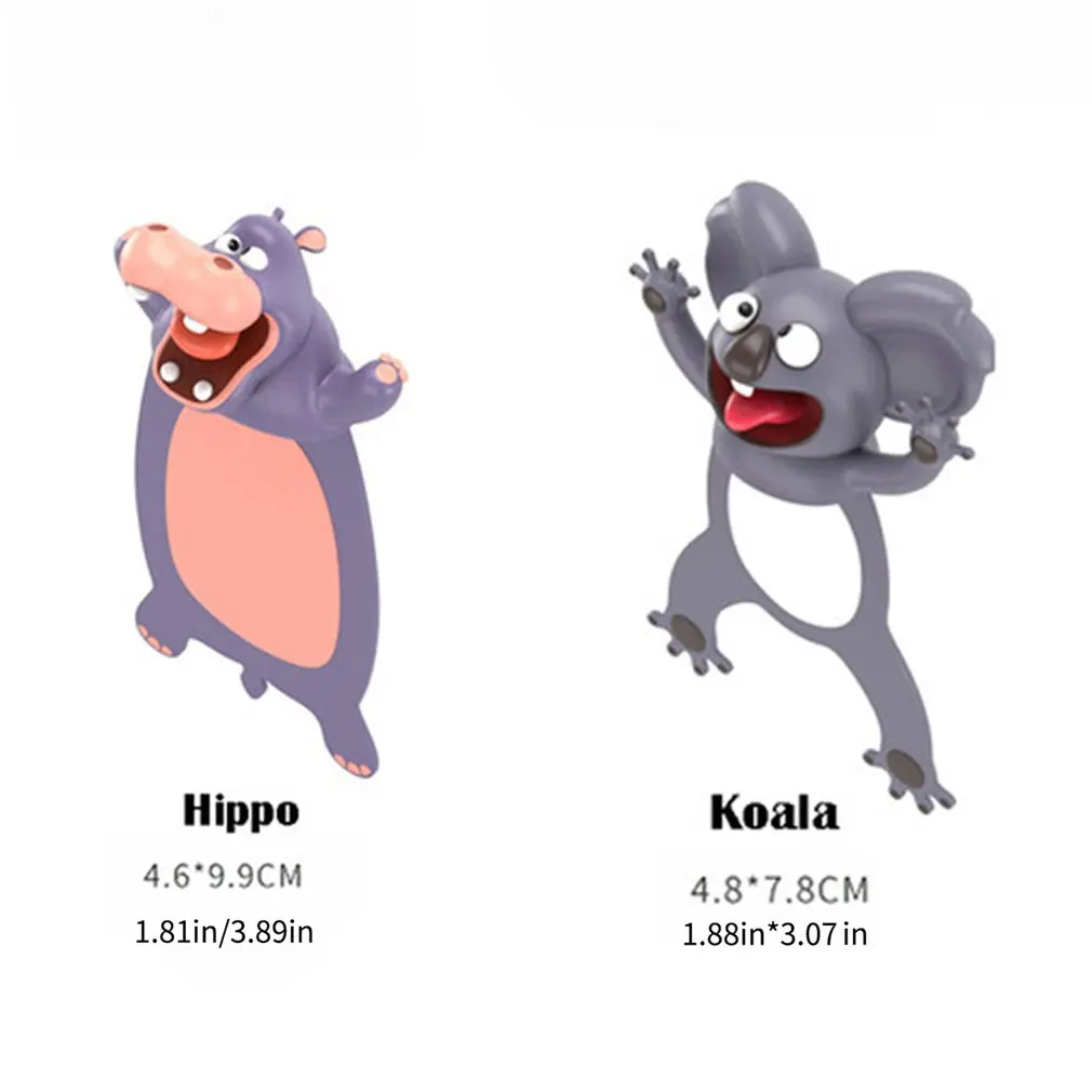 

Creative 3D Three-dimensional Animal Funny Cute Pet Bookmark Cartoon Animal Marker School Stationery Supplies