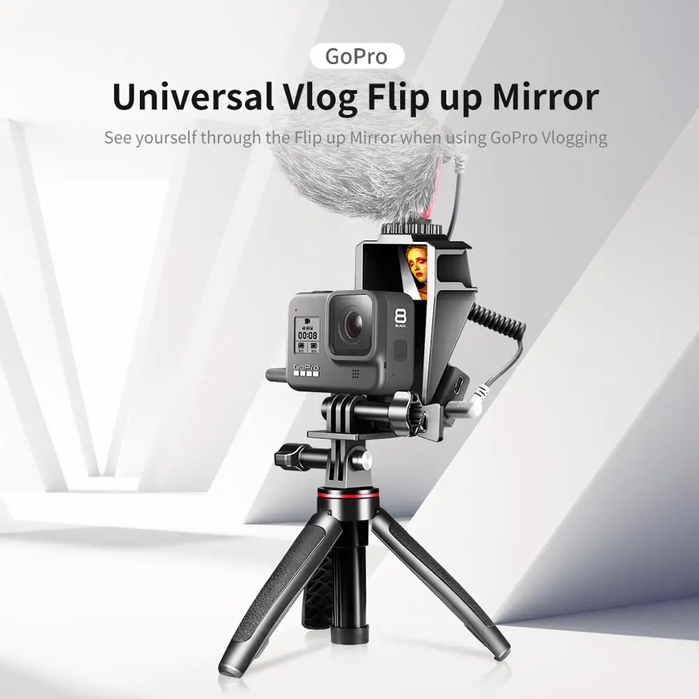 Кронштейн для селфи Ulanzi Gopro 8 7 6 5 аксессуары съемки бревен зеркало раскладушка с