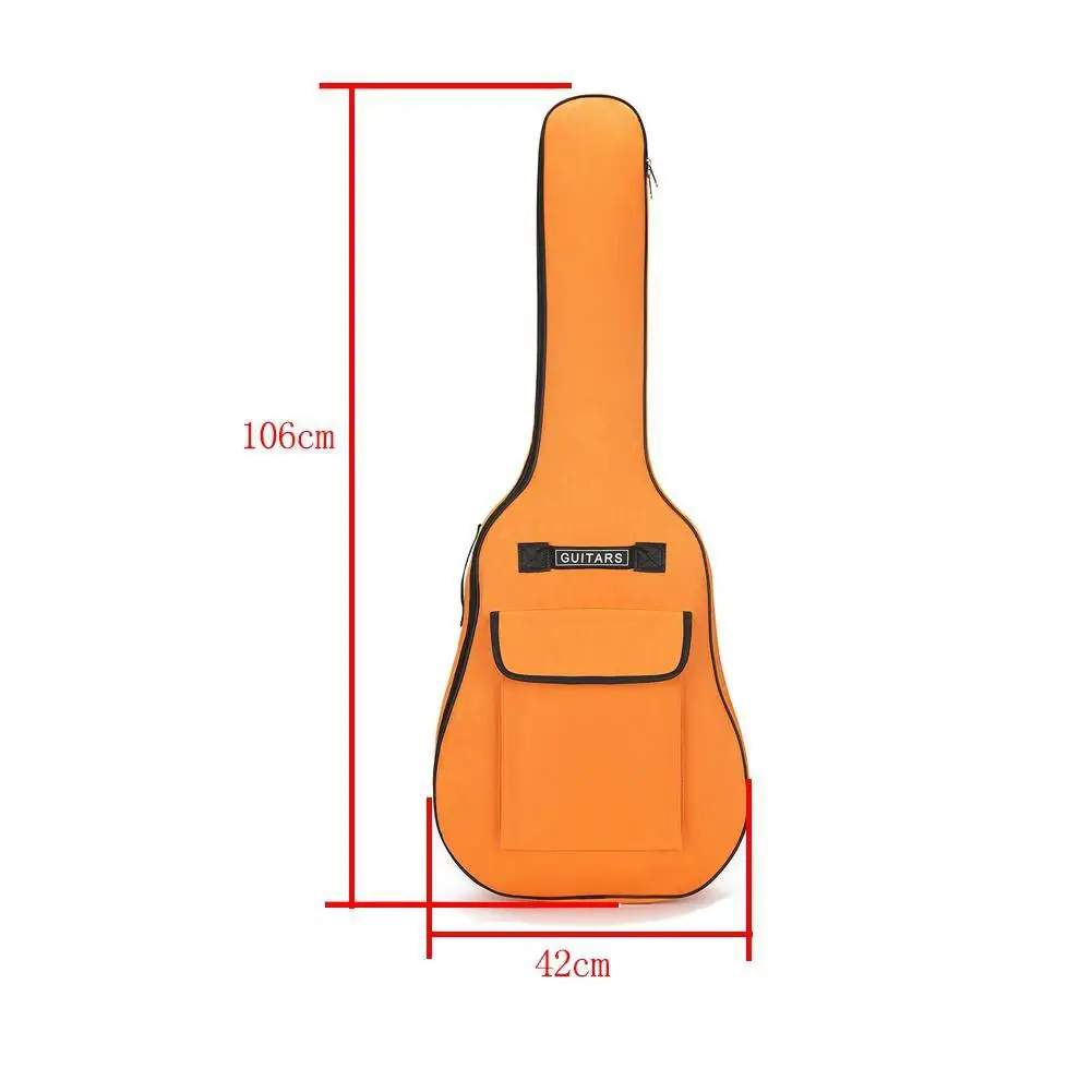 

40/41 Inch Oxford Fabric Acoustic Guitar Gig Bag Soft Case Double Shoulder Straps Padded Guitar Waterproof Backpack