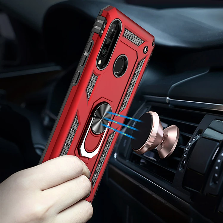 Магнитный кольцевой чехол для HUAWEI Nova 4E 4 3E военный класс защиты противоударный