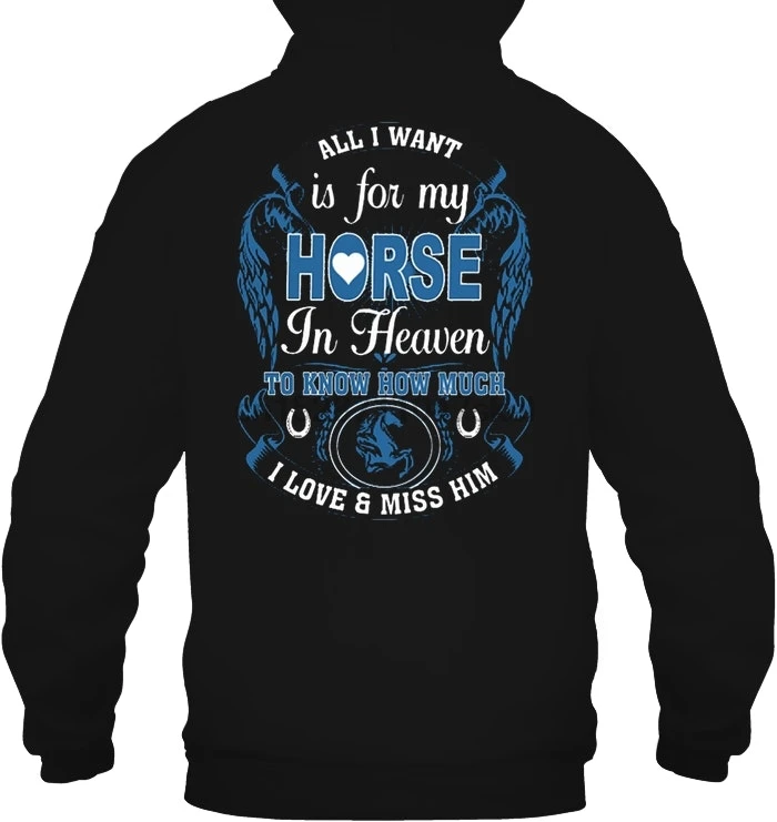 Все что я хочу это чтобы мой конь на небесах знать как сильно люблю и скучаю по