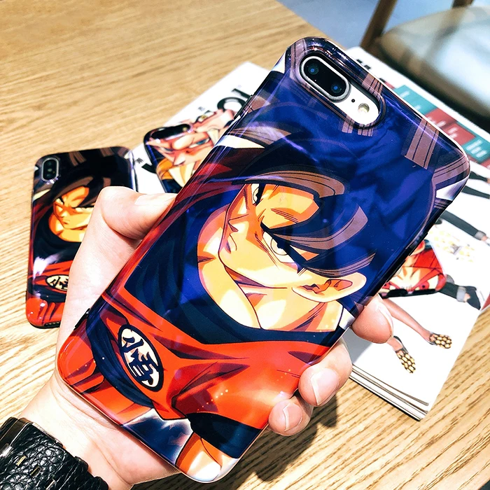 6 Японский Dragon Ball Z Супер Сон Гоку драгонболл зет чехол для iPhone 11 Pro X XR XS MAX 6 S 7 8 Plus синий светильник Мягкий силиконовый чехол для телефона - Цвет: 6