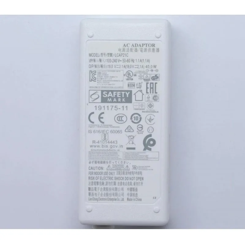 Оригинальное зарядное устройство с адаптером переменного тока для LG LCAP21C 19 в 2 1 А
