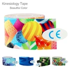 Камуфляжная эластичная бандажная лента для мышц, медицинский спортивный фитнес-лента, водонепроницаемая кинезиологическая спортивная лента до колена 5 см, 5 м