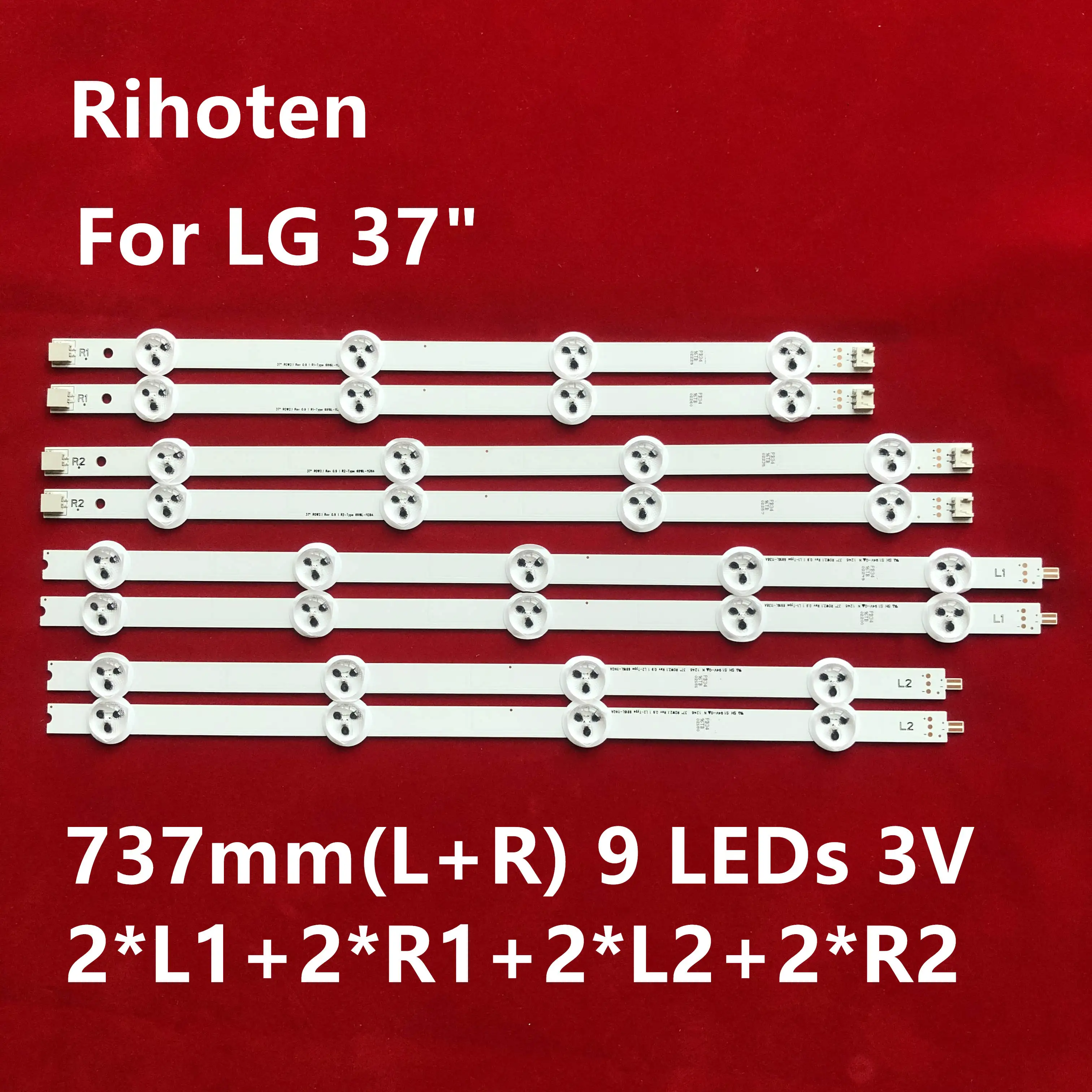 Светодиодная подсветка для LG 37 дюймов ROW2.1 REV 0 9 37LN5778 ZK 37LN577S 37LN577V 37LN5788 ZE 37LN578S 6916L 1138A