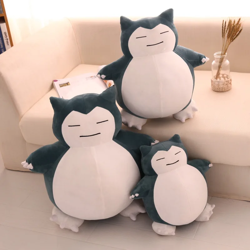 Милые плюшевые игрушки из аниме Big Snorlax милые Мультяшные японские мягкие большие