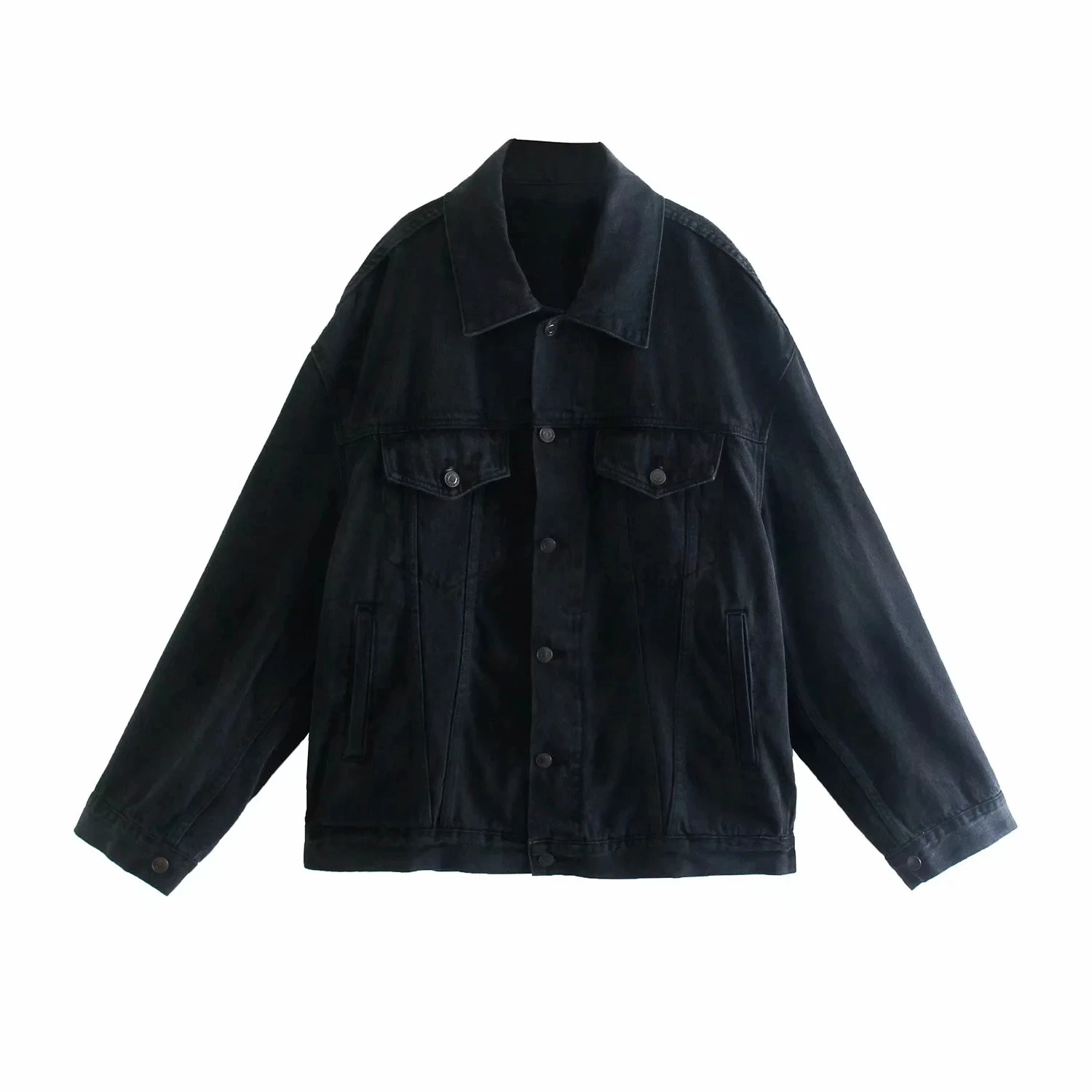 

Увядшая модная винтажная джинсовая куртка в стиле Ins в стиле бойфренда, свободная джинсовая куртка для женщин, Casaco Feminino Jaqueta Feminina