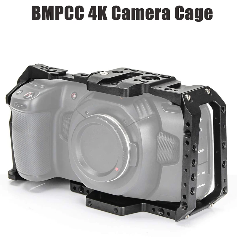 Для камеры BMPCC 4K 1/4 дюйма 3/8 винтовой рельсовый резьба для Blackmagic Pocket Cinema Camera клетка