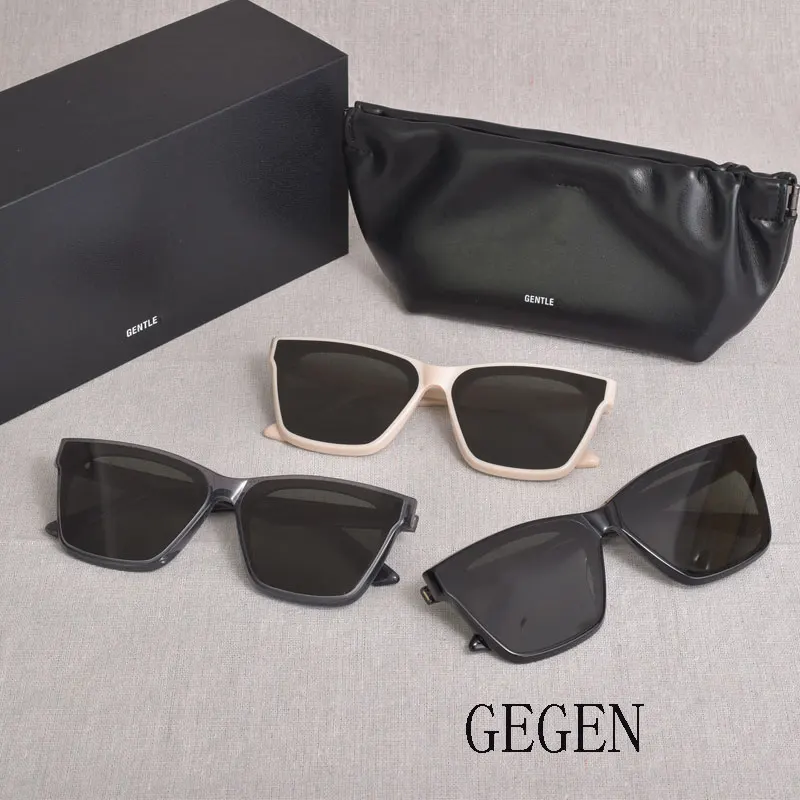 

2021 New GM High Quality Korean Brand GENTLE GEGEN Sunglasses Women Men Aceate Cat Eye Sun Glasses With Original Packing