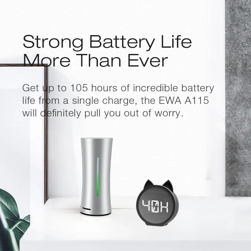 Переносная Беспроводная колонка EWA Bluetooth 5 0 мини-Колонка Hi-Fi для занятий спортом