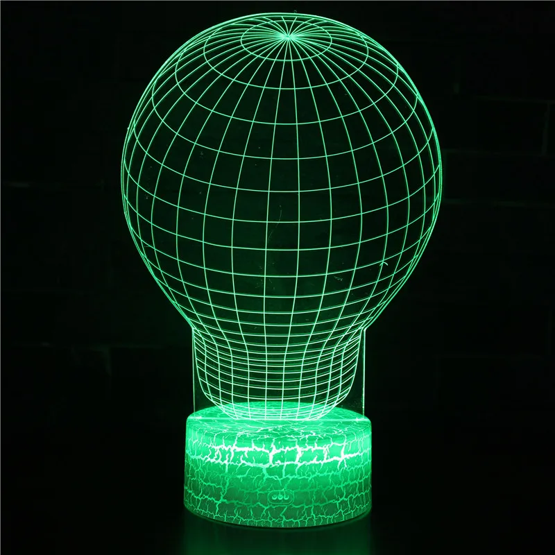 Ночники светодиодные новинка 3D лампа милая игрушка подарок 7 цветов абстрактная