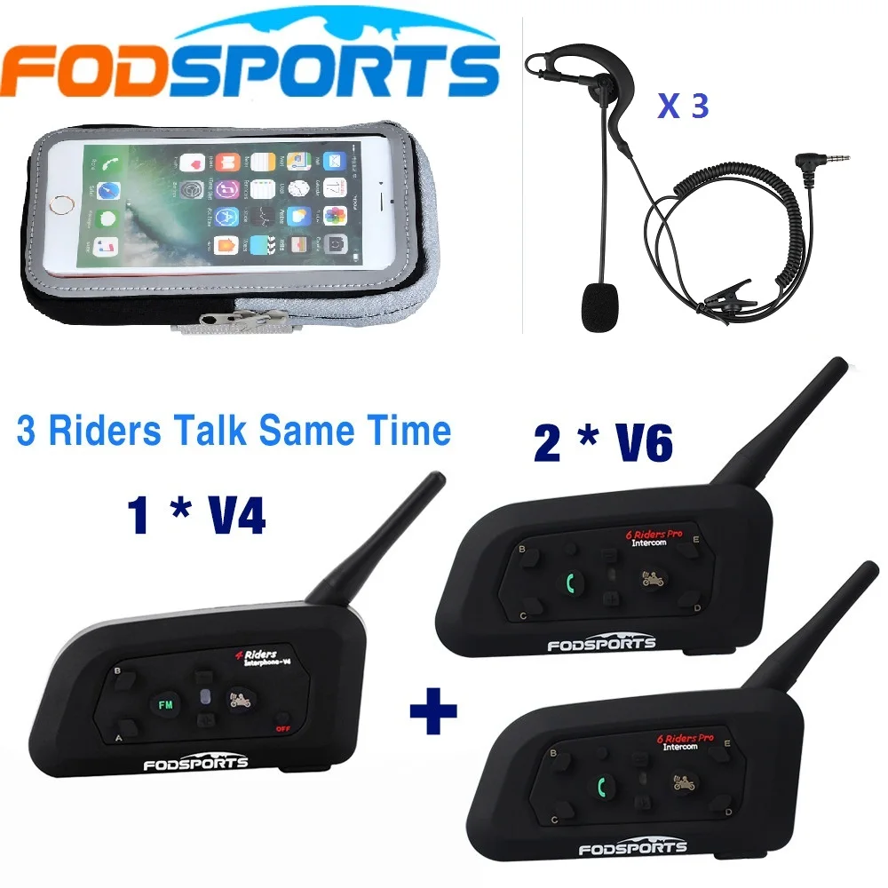 Fodsports BT Интерком беспроводной Bluetooth шлем гарнитура переговорные для футбола рефери судьей велосипедной конференции