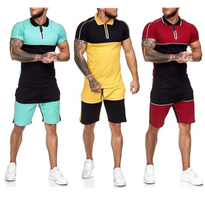 Мужские короткие носки комплект спортивной одежды Colorblock (цветовой блок) из 2