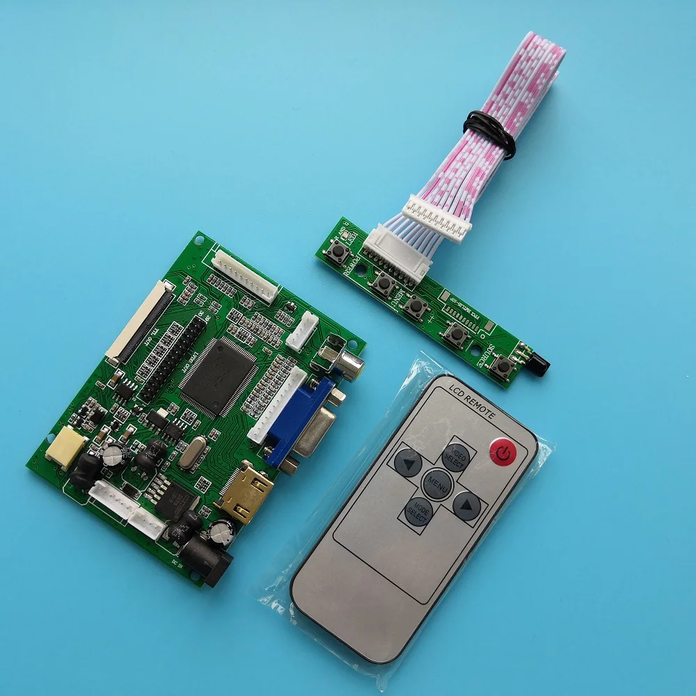 

Controller Board Kit for AT070TN93 2AV+ VGA LCD 800(RGB)×480 panel 7.0" 50pin remote Driver HDMI monitor