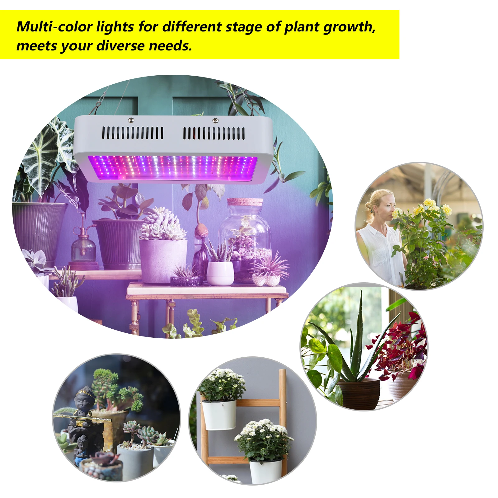 1800 Вт Светодиодный светильник для выращивания растений с подвесные цепочки