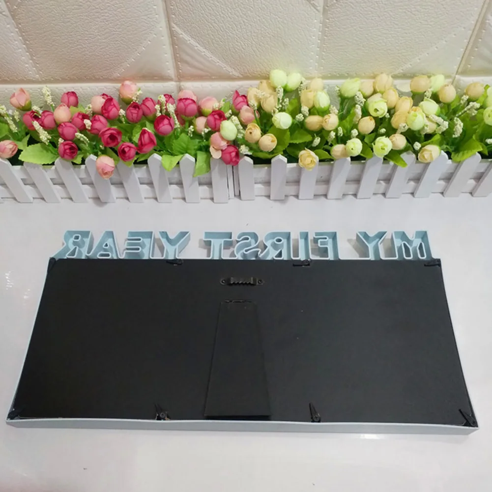 12 месяцев ПВХ мой первый год младенец дисплей фоторамка Девочки Мальчики