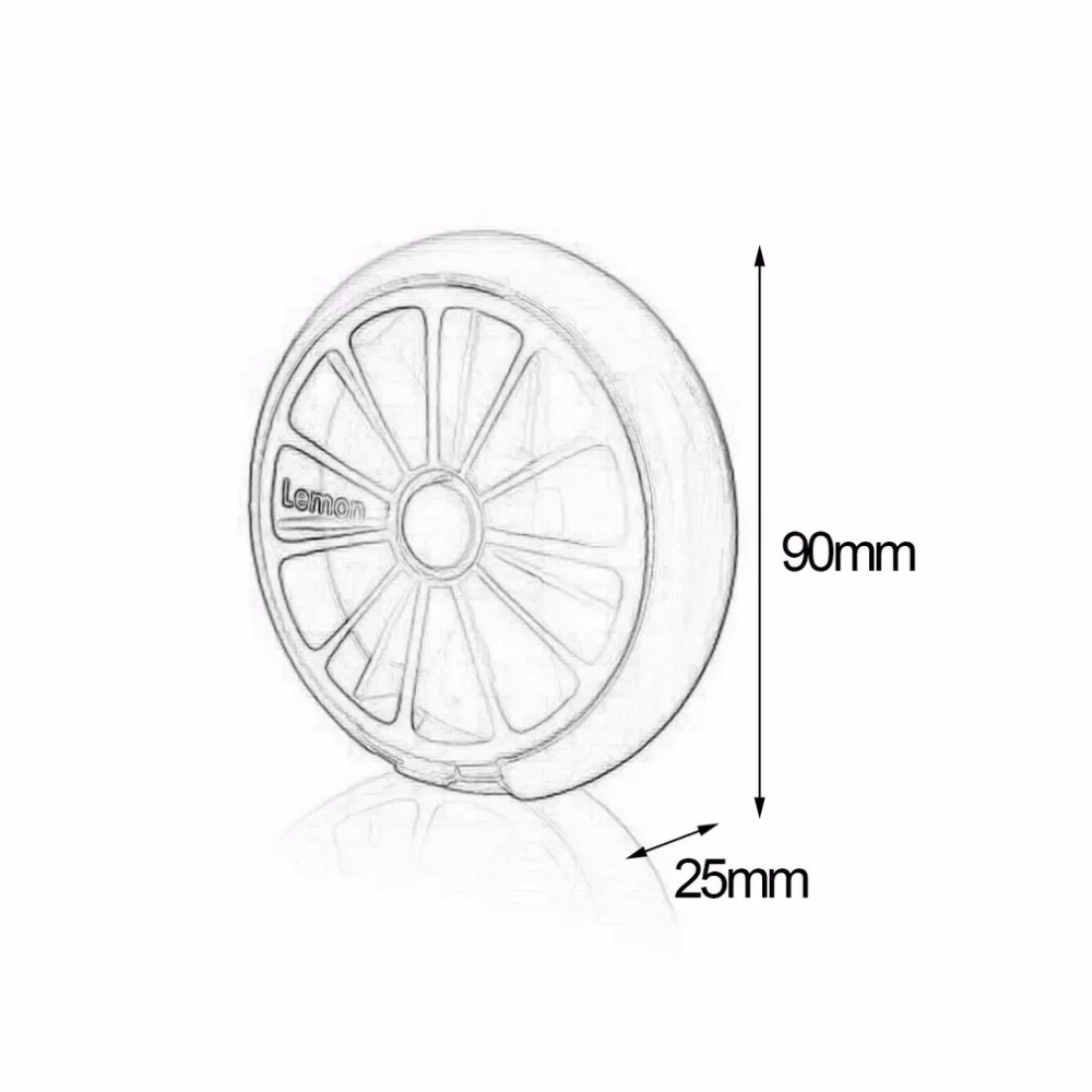 

Pill Box Fruit Shaped Vitamin 7 Day Weekly Medicine Pillbox Tablet Storage Case Container Cases Travel Round Health Care