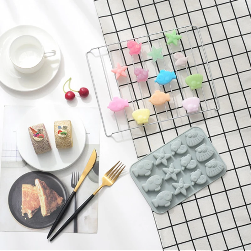 1 шт. морская Морская звезда узор в виде маленькой рыбы дизайн Пищевая