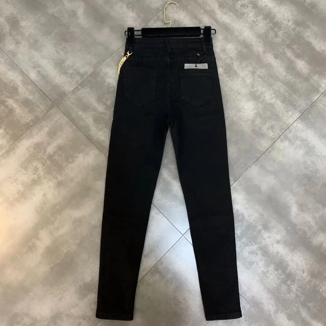 Женские тонкие брюки с высокой талией Новинка осени 2019 | Женская одежда