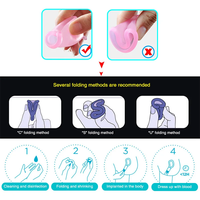 

1pcs Menstrual Cup Feminine Hygiene For Women Reusable Lady Cup 100%Medical Grade Silicone Women Menstrual Cup DropshippingC1840