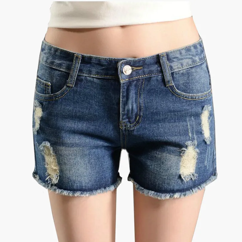 Женские джинсовые шорты с дырками летние джинсы для женщин размер 36 34 2020|jeans shorts for