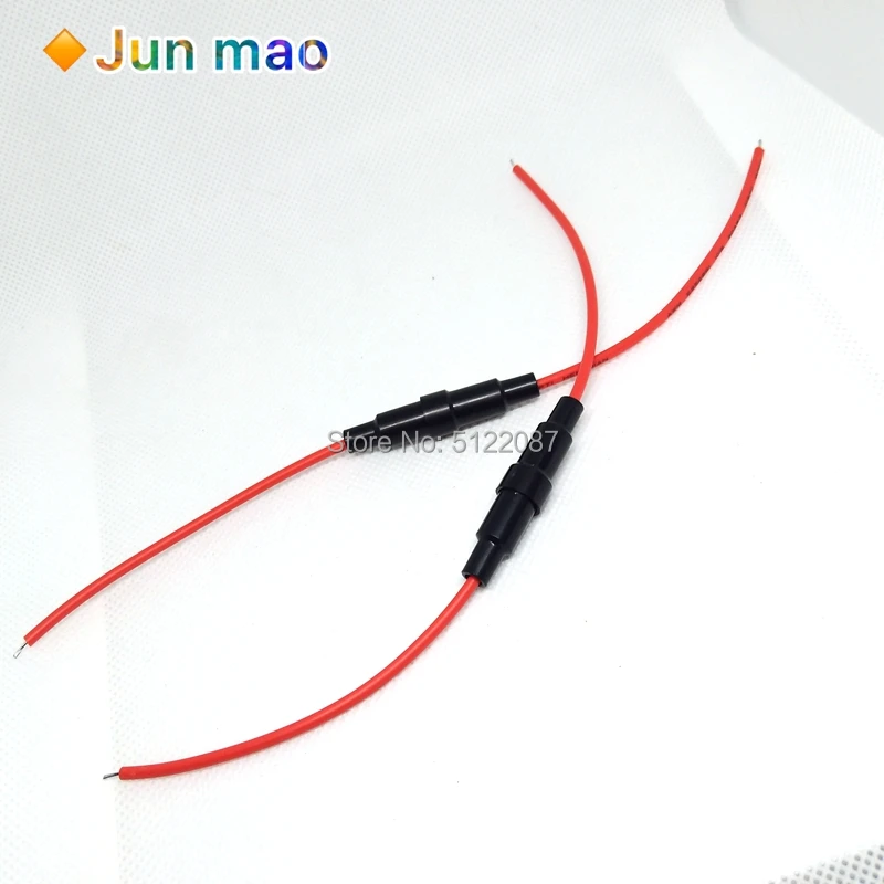 5 шт. винт тип 20 AWG провода 5x20 мм Встроенный держатель предохранителя домашняя защита Встроенный держатель предохранителя медные проволочные компоненты 5A 220 В 5*20