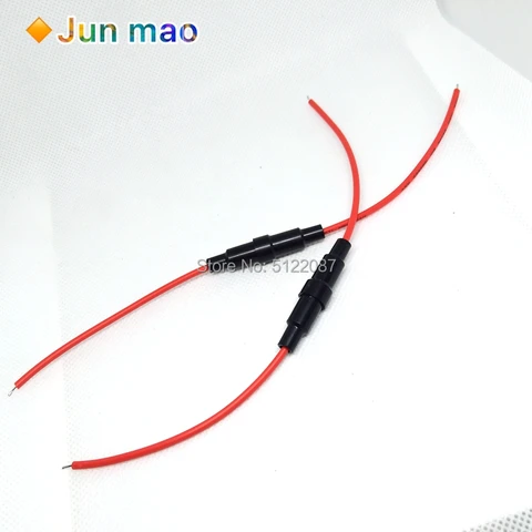 5 шт. винт тип 20 AWG провода 5x20 мм Встроенный держатель предохранителя домашняя защита Встроенный держатель предохранителя медные проволочные компоненты 5A 220 В 5*20