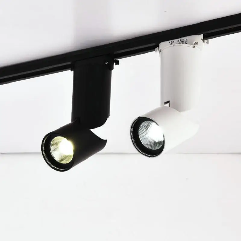 20 Вт COB LED дорожное освещение AC85V 265V алюминиевый корпус рельсовый потолочный