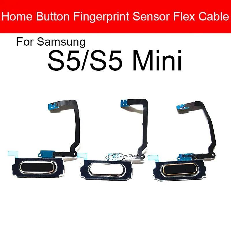 Шлейф для кнопки домой Samsung Galaxy S5 Mini S5Mini возврат ключа назад боты отпечатков