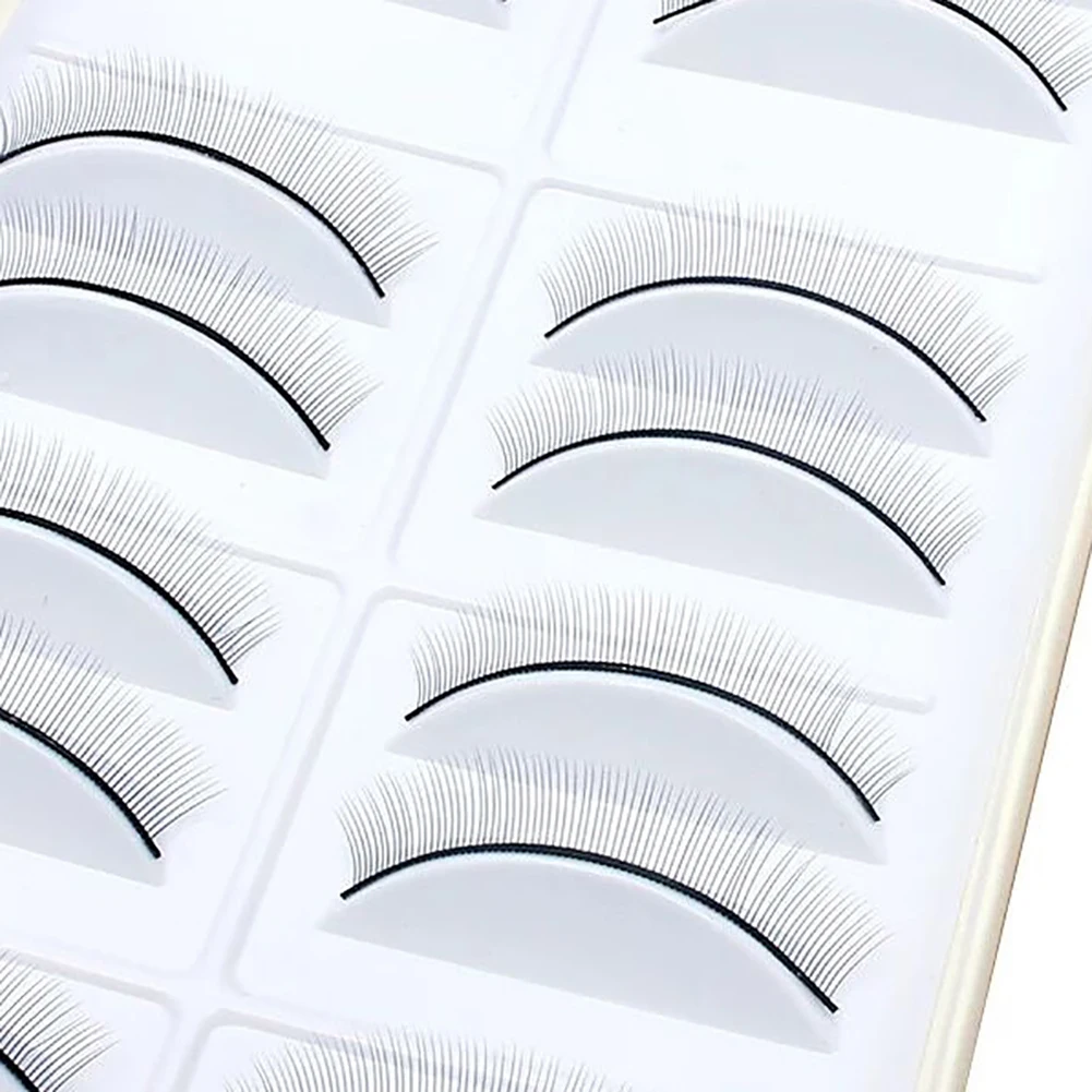Накладные ресницы из искусственного волокна набор 10 пар простые в использовании