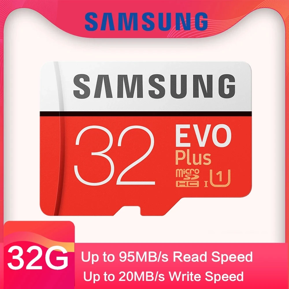 Карта памяти Microsd SAMSUNG EVO Plus 32 ГБ 64 128 256 512 класс 10 UHS-I высокоскоростная карта TF для 4k