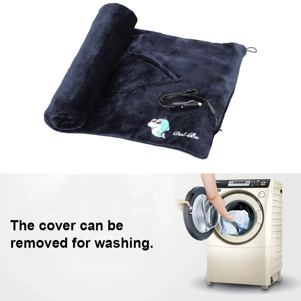 12V зимнее автомобильное электрическое одеяло мягкое удобное складное моющееся и