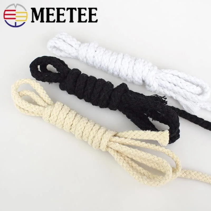 Шнур плетеный из 100% хлопка 80 метров 5/6/7 мм|Шнуры| |