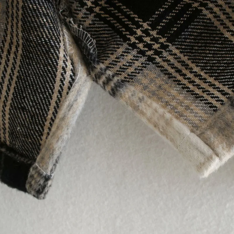 

Women Plaid England Style Shirts Jackets Coats 2020 Autumn Long Sleeve Pockets Female CasualLoose Jacket Outerwear Clothing