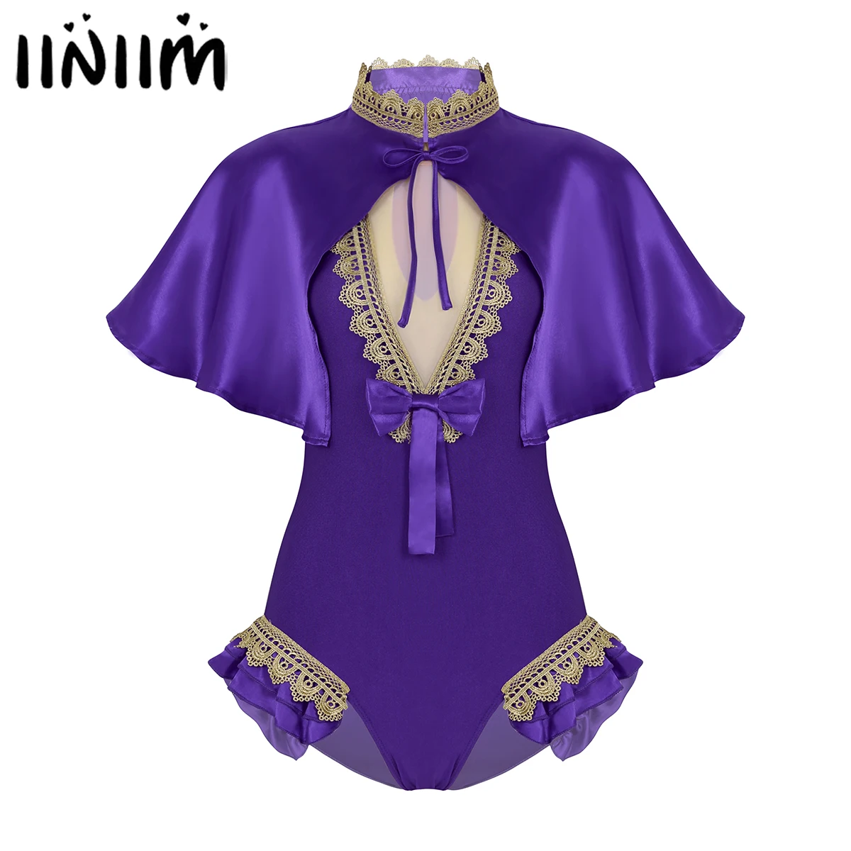 Женский костюм для косплея iiniim взрослых одежда ролевых игр на Хэллоуин блестящая
