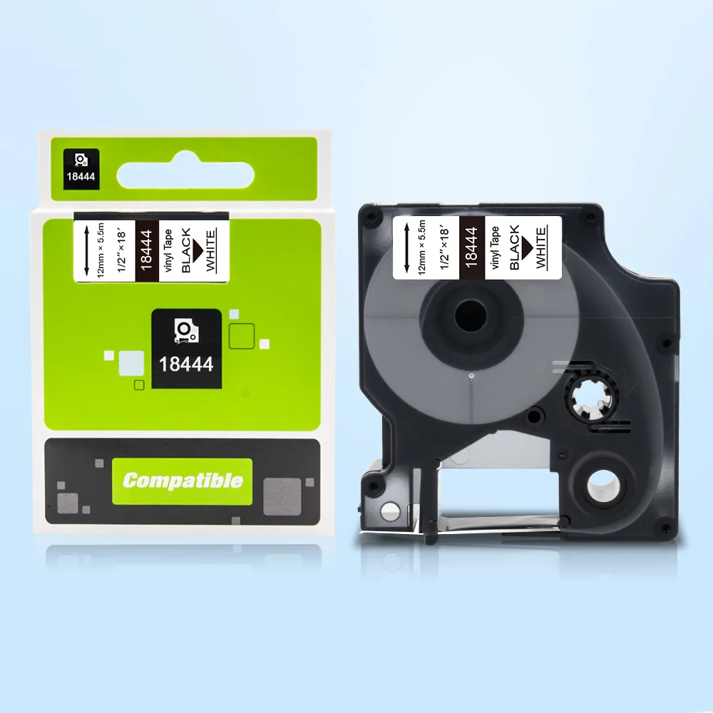 InkExpress 18433 этикетка для DYMO Rhino IND виниловая промышленная кассета 4200 5200 6000 6500|Ленты
