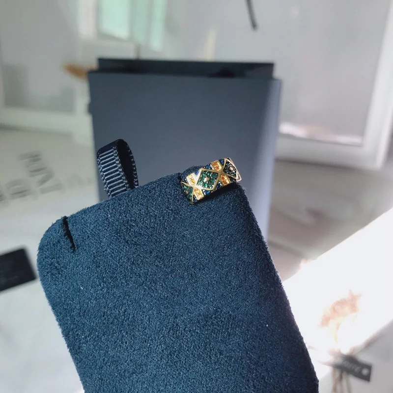 Модный шарм копия 1:1 Большой многоцветный раздвижные моно уха куртка с