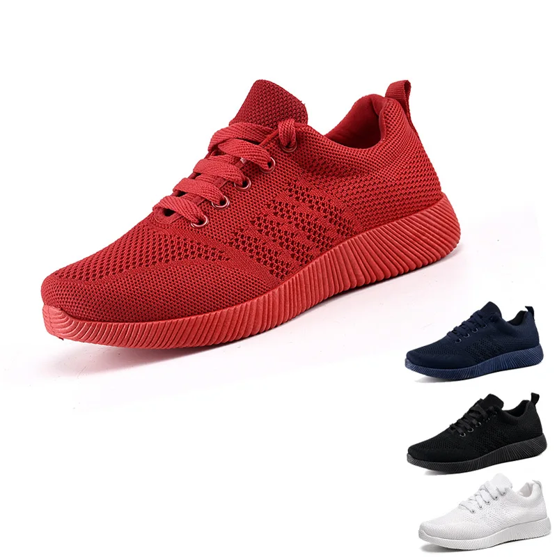 

Женские сетчатые кроссовки с вулканизированной подошвой светильник Кая Мягкая дышащая спортивная обувь, противоскользящая обувь на шнуро...