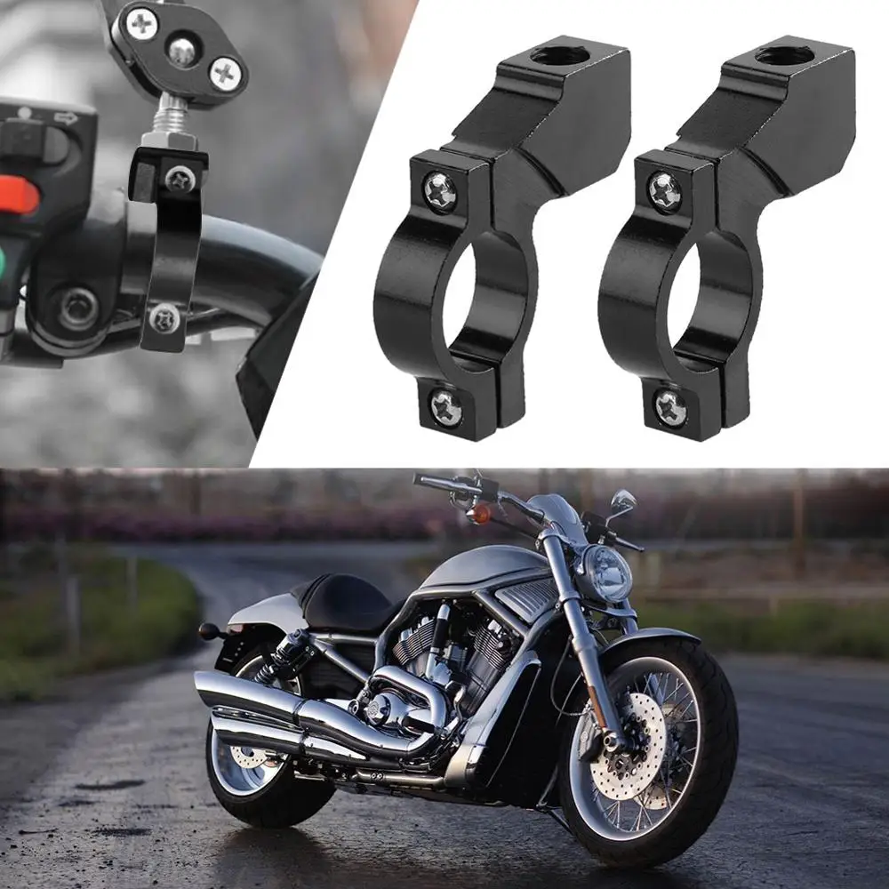 Motorcycle Handlebar Mirror Adaptor Holder for 7/8" 22mm Clamp On Mount Brackets General r30 | Автомобили и мотоциклы
