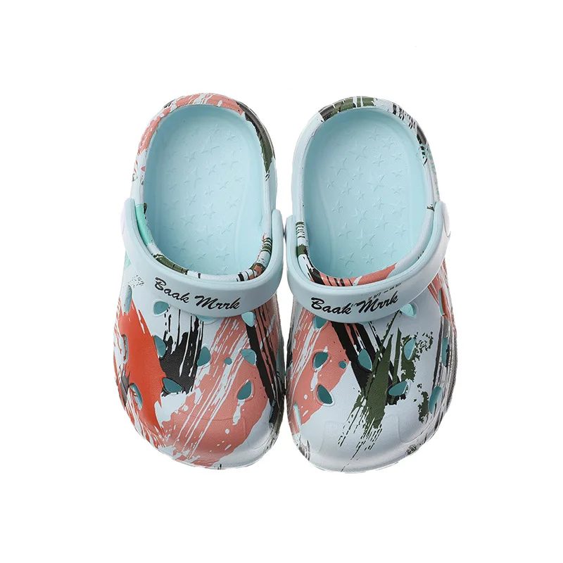 Детская мультяшная пещера пляжные летние детские тапочки для мужчин и девочек