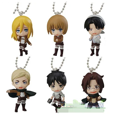 japanese anime attack on titan swing collection 2 capsule toy eren jaeger erwin smith levi ackerman zoe lenz figure keychain free global shipping