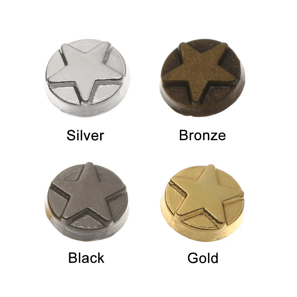 20 шт. декоративные пряжки с рисунком мини звезды 5 мм металлическая пряжка для