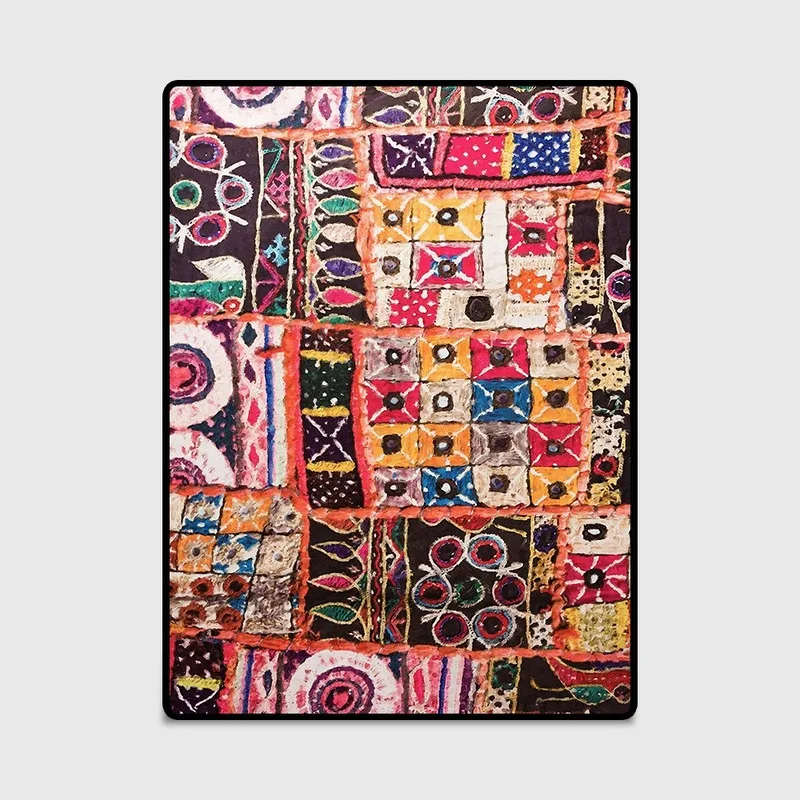 

120x160 Retro Vintage Carpet Persian Carpet Living Room Bedroom Mat Anti-slip Area Carpet Absorbing Boho Moroccan Tabisstyle