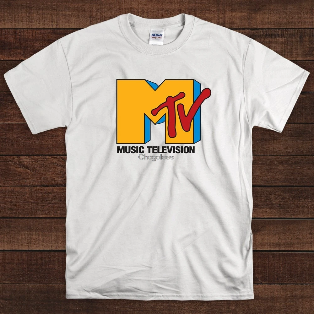 Рубашка MTV винтажная рубашка 80-х музыкальная для телевизора |
