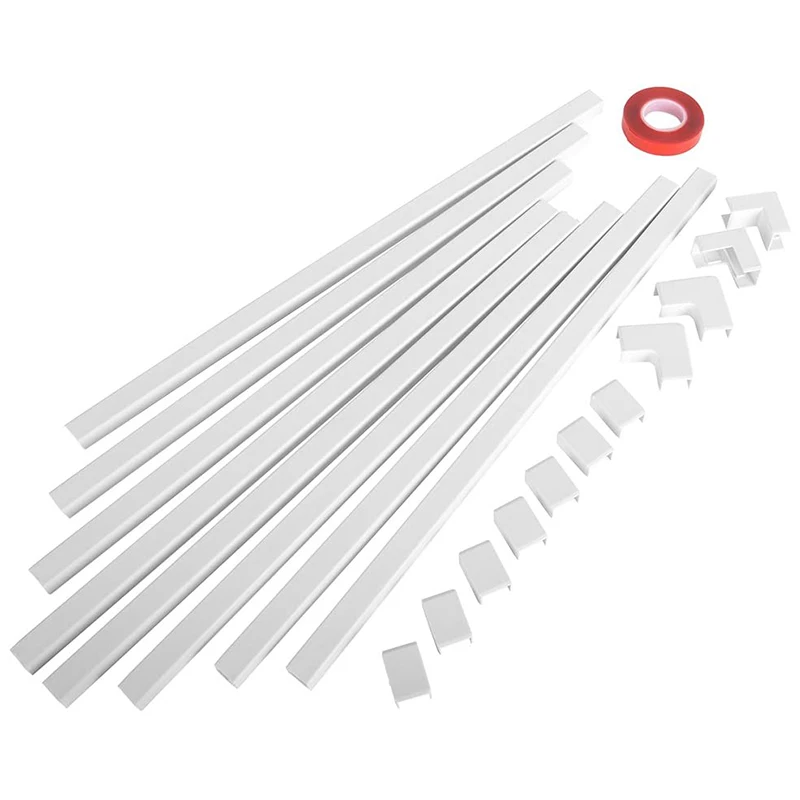 

MOOL One-Cord Channel Cable Concealer - CMC-03 Cord Cover Wall Cable Management System - 125 Inch Cable Hider Raceway Kit