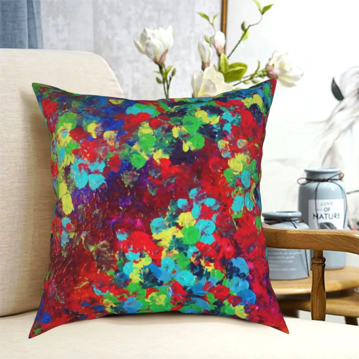 

POND IN PIGMENT Bright Bold Neon Pillowcase Creative Decorative Throw Pillow Case Sofa Seater Cushion Cover