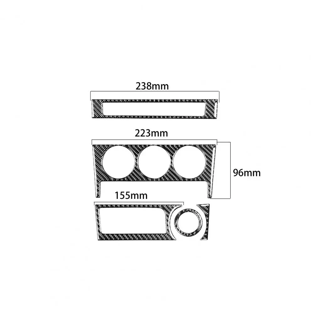 5 шт. износостойкая наклейка на центральную панель управления гладкое углеродное